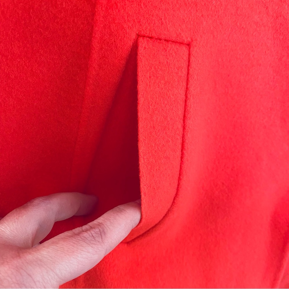 Talbots Double Faced Wool Blend Single Button Closure Blazer In Cayenne Size 6 - Picture 8 of 8